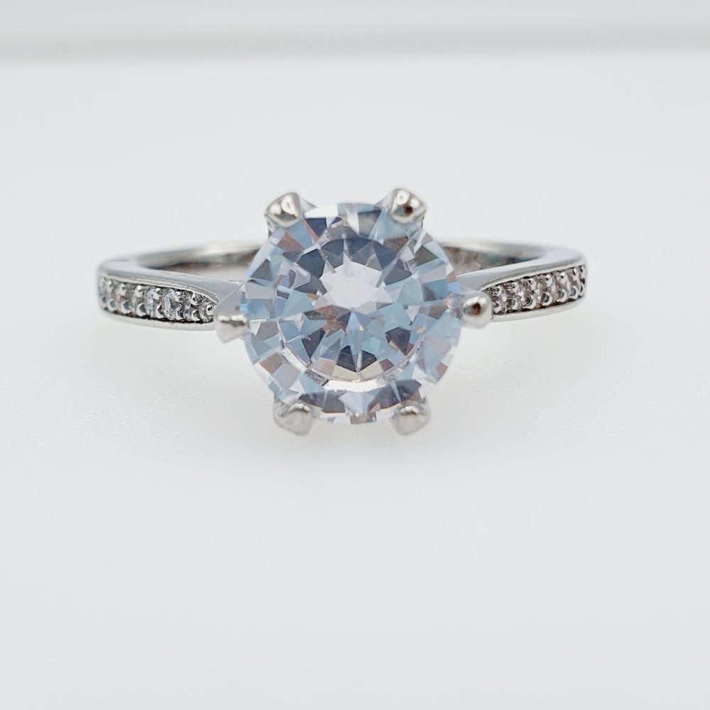 "Exclusive 925 Silver Plated 3A CZ Ring for Women, FB16FA1070 - Picture 9 of 9